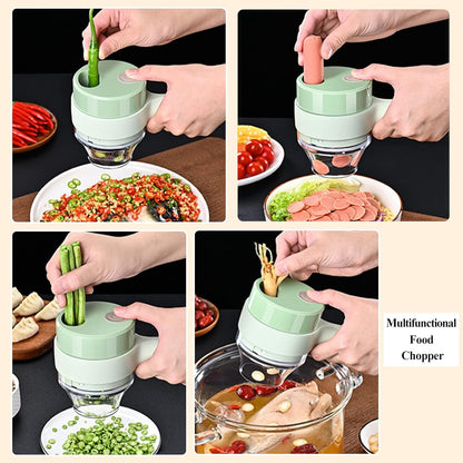 Wireless Mini Electric Chopper – USB Rechargeable Food Processor