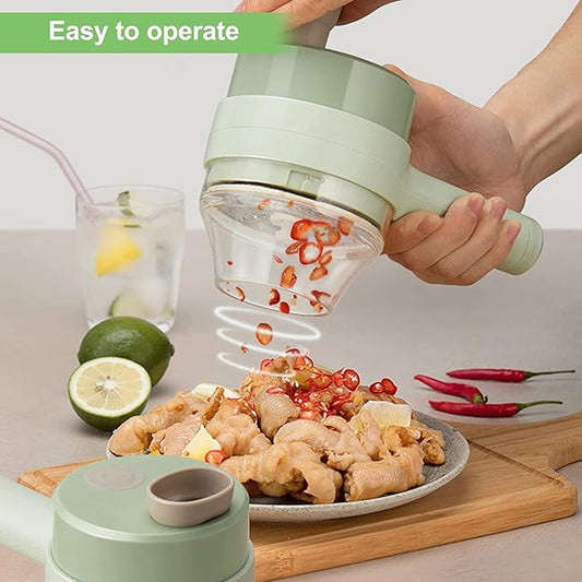 Wireless Mini Electric Chopper – USB Rechargeable Food Processor